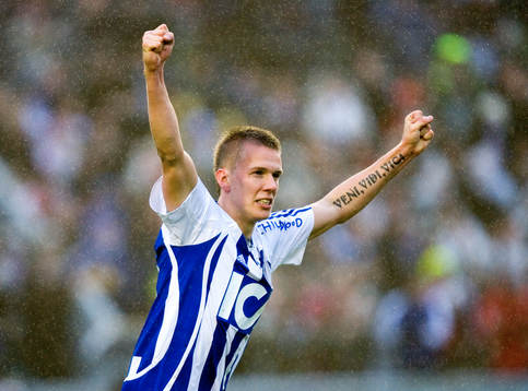  2-0, Pontus Wernbloom, jubel.