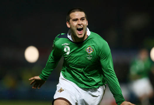  David Healy, Nordirland, jubel. 