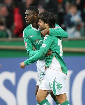  Boubacar Sanogo, Diego Werder, Bremen, jubel.