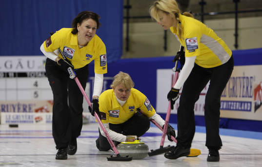 Cathrine Lindahl, Anette Norberg (Skip), Anna Svärd,