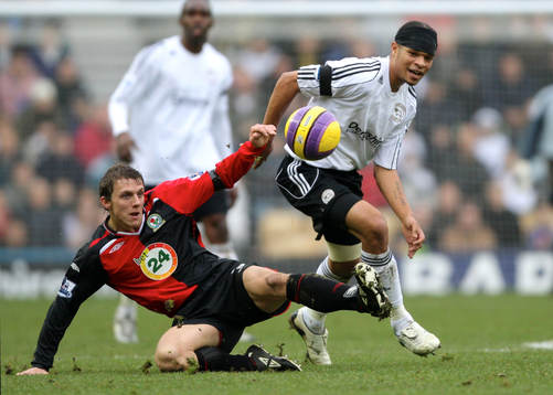 Fotboll, engelsk, Premier League, Derby County -Blackburn