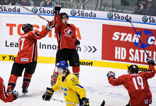  Claude Giroux, Kanada, jubel.