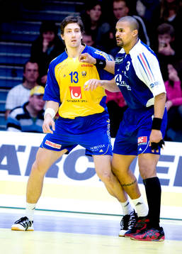 Marcus Ahlm, Sverige, Didier Dinart, Frankrike
