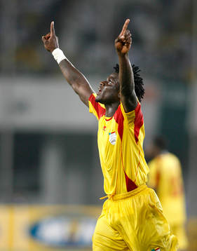  Razak Omotoyossi, Benin, jubel.