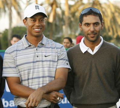 Tiger Woods och Abdulla Al Naboodah