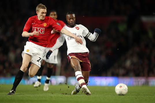 Darren Fletcher, Manchester och William Gallas, Arsenal