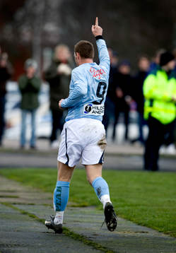  Niklas Skoog, gjorde mål för Malmö, jubel.