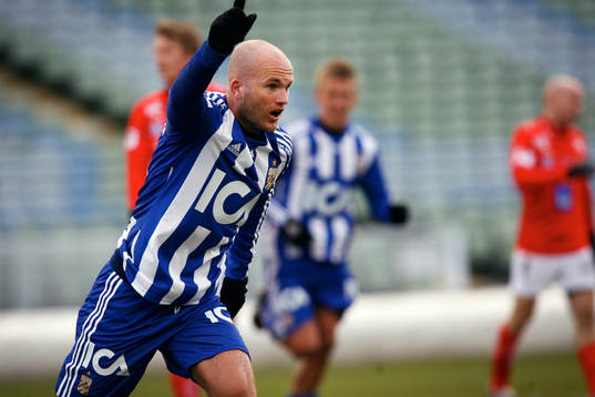  Jonas Wallerstedt, Göteborg, jubel efter 1-0