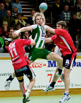 Patrik Johansson, Hammarby, dundrar fram