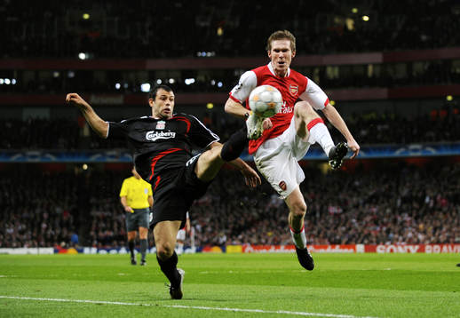  Alexander Hleb och Javier Mascherano