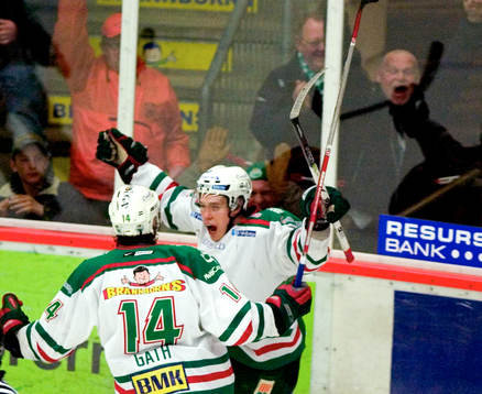 Andreé Persson, Mikael Gath, Rögle, jubel