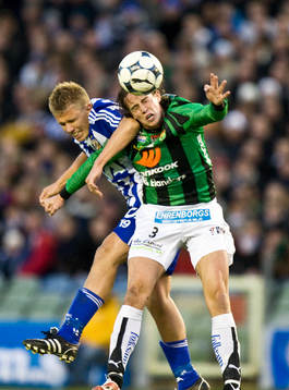 Pontus Wernbloom och Andreas Tobiasson, nickduell