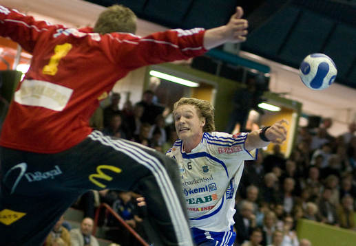 Oscar Carlén mot Hreidar Gudmundson i Sävehof-målet