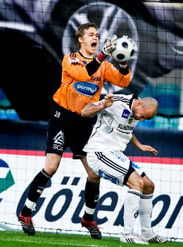 Andreas Lindberg, målvakt, Erkan Saglik, Sundsvall