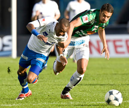 Kevin Amuneke, Norrköping och Mikael Roth, GAIS