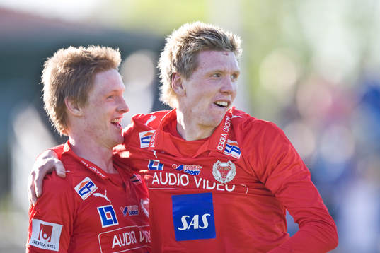  Rasmus Elm och David Elm, glädje, jubel.