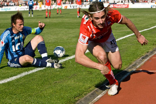  Per Johansson, Djurgården och Cesar Santin, Kalmar.