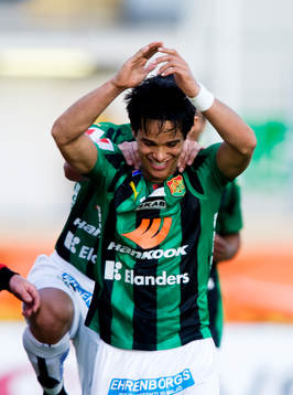  Daniel Morais Reis, GAIS, jubel.