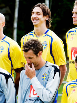 Zlatan Ibrahimovic, skrattar, skratt, ler, Andreas Isaksson