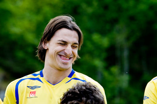 Zlatan Ibrahimovic, skratt, skrattar