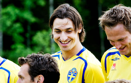 Zlatan Ibrahimovic, skratt, skrattar