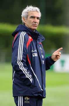  Raymond Domenech, förbundskapten. 
