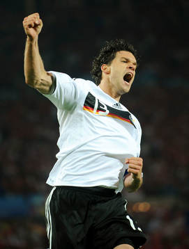  Michael Ballack, Tyskland. Glädje, jubel.