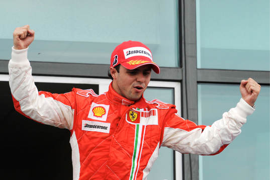 Felipe Massa, Brasilien, vann Frankrike Grand Prix.