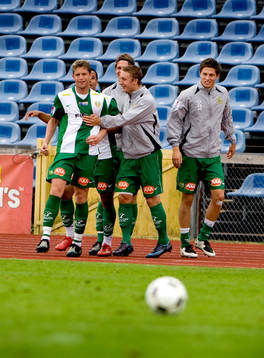  Paulinho Guará, Hammarby. Jubel.