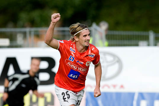  César Santín, Kalmar, jubel efter 0-3