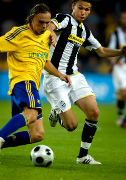  Albin Ekdal, Juventus och Pierre Kanstrup, Bröndby.