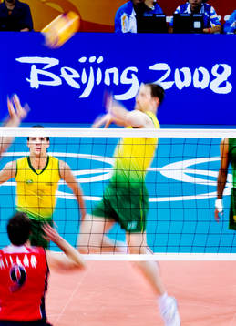 OS 2008, volleyboll, final, Brailien - USA