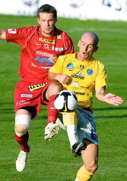 Jens Nordström, LB och Tobias Nilsson, Falkenberg