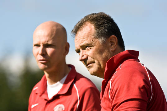  Thomas Mårtensson och Ulf Palmqvist, tränare.