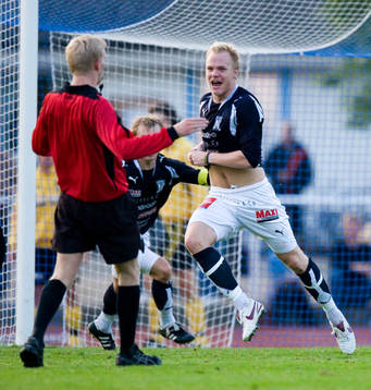  Niklas Fischer, Kristianstad, måljubel, jubel.