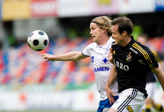 Eirik Dybendal,  Norrköping, och Markus Jonsson, AIK