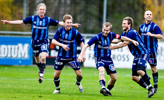  Jubel i Husqvarna, Richard Johansson,  Adam Svensson, Jonatan Partin, Emil Karlsson.