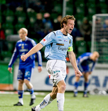  Daniel Bernhardsson, Gefle jubel efter 0-1