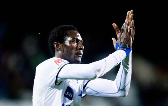  Russell Mwafulirwa, Norrköping, jubel.