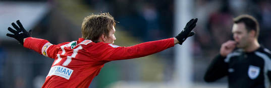   2-0 Viktor Elm, jubel.