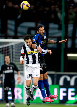Alessandro Del Piero, Juventus och Marco Materazzi, Inter