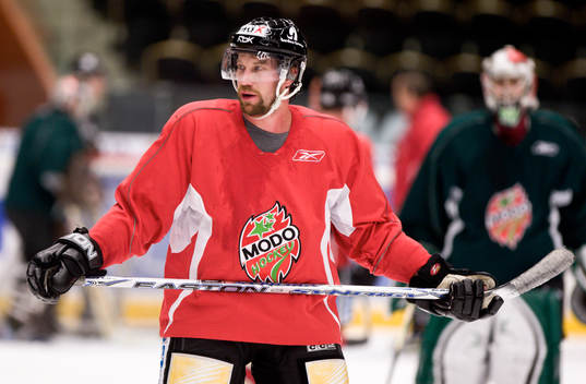 Peter Forsberg tränar med Modo