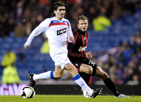 Pedro Mendes, Rangers och David Beckham, Milan