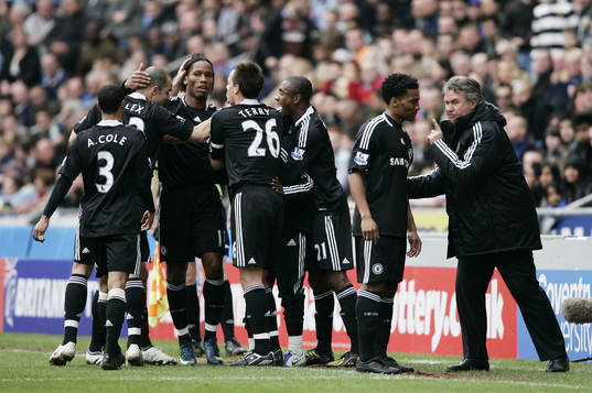  Didier Drogba, Chelsea, glädje, jubel.