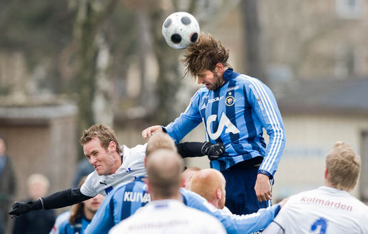  Mikael Dahlberg, Djurgården och Mikael Roth, Norrköping. Nickduell, nick.