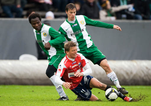  Monday James, David Johansson Hammarby och Marcus Allbäck, Örgryte.