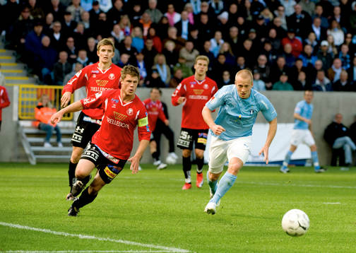   Dennis Melander, TFF och Daniel Larsson, Malmö.