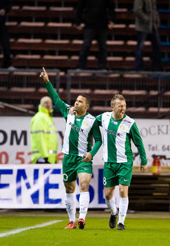  Charlie Davies, jubel tillsammans med Fredrik Söderström.