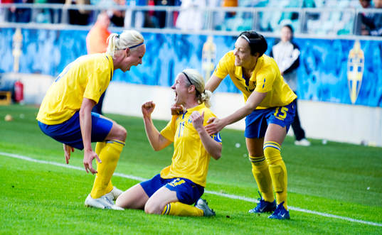  Victoria Svensson, jubel.