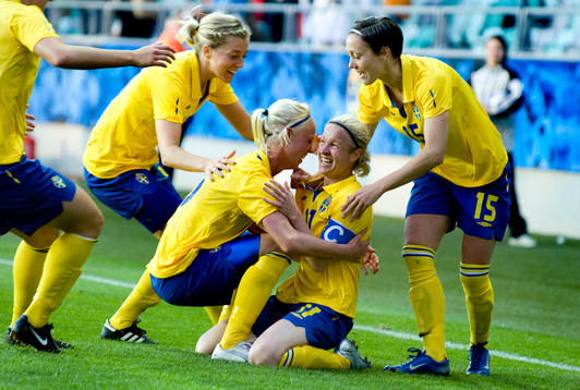  Victoria Svensson, Sverige, jubel.